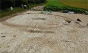 Bronze Age Round Barrow under excavation, Down Farm