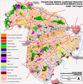 Overview map of Historic Landscape Character